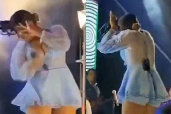 Drone atinge rosto de cantora famosa e o pior acontece - (crédito: Reprodução/Instagram) Drone atinge rosto de cantora famosa e o pior acontece - (crédito: Reprodução/Instagram)