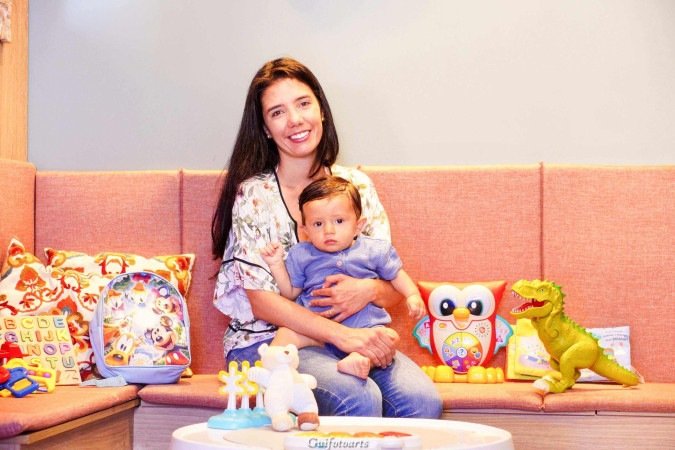 A advogada Bárbara Modesto fez longa pesquisa para decidir a escola de Rafael, de 11 meses -  (crédito:  Guilherme Felix CB/DA Press.)