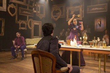 Peça Nastácia, com  Chico Pelúcio, Flávia Pyramo e Lenine Martins
    