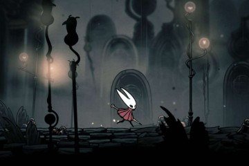 Imagem do cenário desenhado a mão do jogo 'Hollow Knight: Silksong' -  (crédito: Divulgação/Team Cherry)