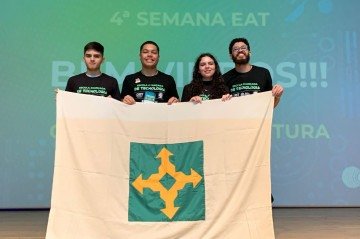 Equipe CBRbrabos representando o Distrito Federal na Escola Avançada de Tecnologia -  (crédito: Divulgação)