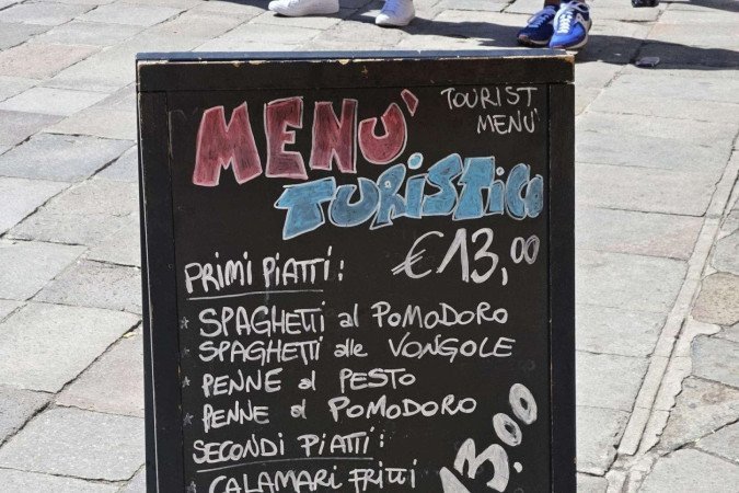 Um cardápio típico e acessível em Veneza