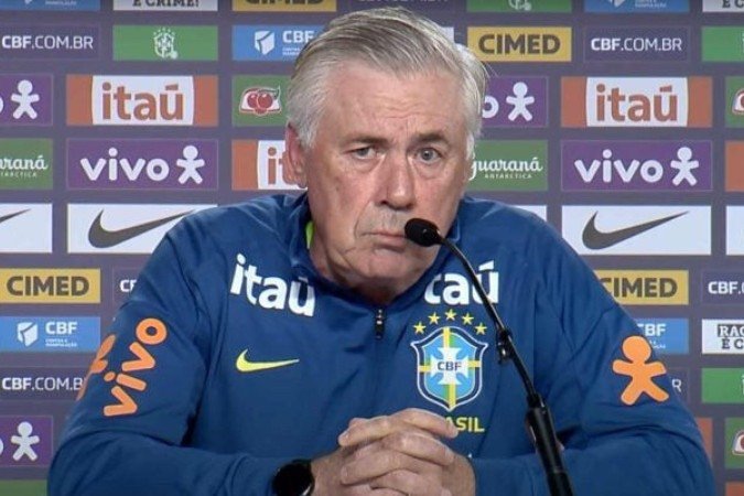 Ancelotti confirma quarteto ofensivo contra o Chile - (crédito: Foto: Rafael Ribeiro/CBF) Ancelotti confirma quarteto ofensivo contra o Chile - (crédito: Foto: Rafael Ribeiro/CBF)