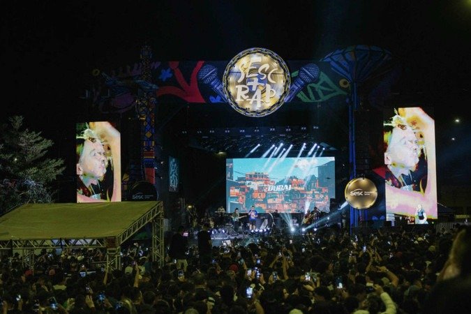 Sesc + Rap combinou um misto de solidariedade com a força da cultura urbana -  (crédito: Reprodução)