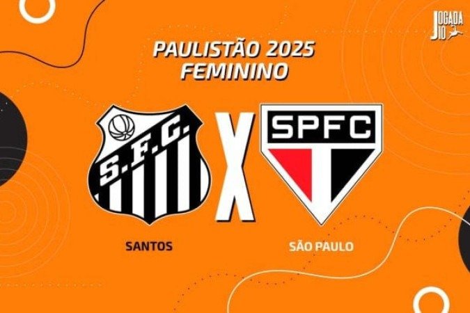 Santos e São Paulo se enfretam pela oitava rodada do Paulistão Feminino - (crédito: Foto: Arte/Jogada10) Santos e São Paulo se enfretam pela oitava rodada do Paulistão Feminino - (crédito: Foto: Arte/Jogada10)