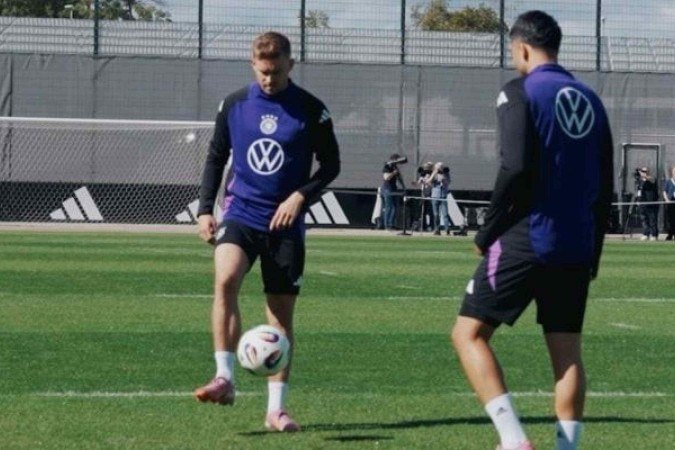 Jogadores da Alemanha durante treinamento da seleção - (crédito: Foto: Philipp Reinhard / DFB) Jogadores da Alemanha durante treinamento da seleção - (crédito: Foto: Philipp Reinhard / DFB)