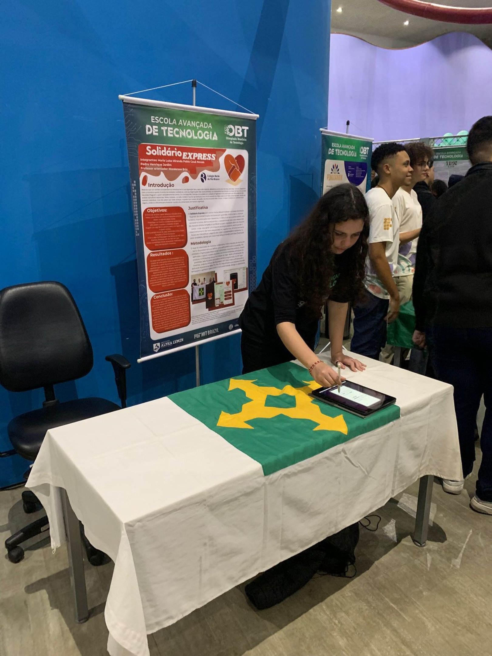 Apresentação do projeto Solidário Express durante o evento