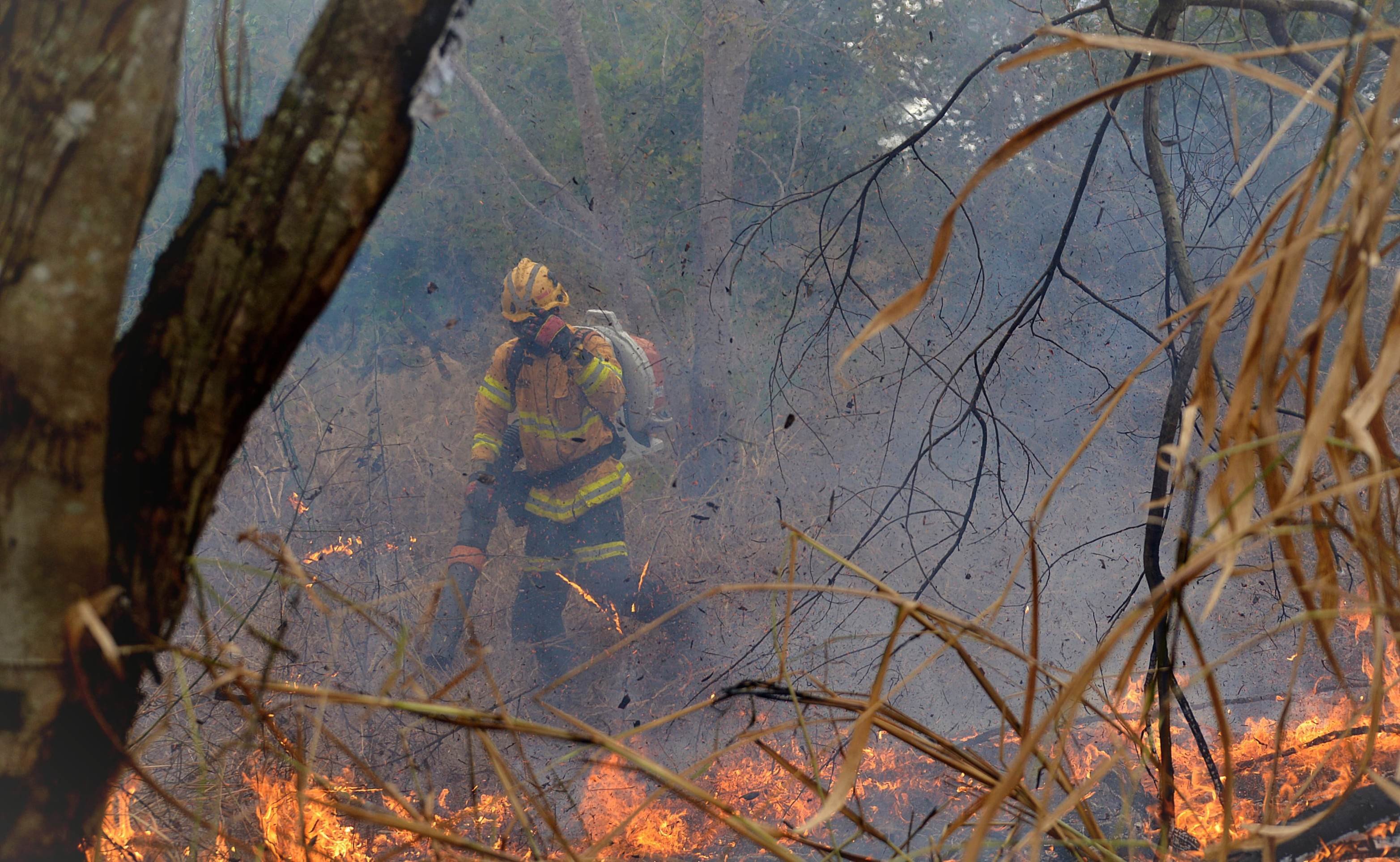 Apesar da proximidade ao Aeroporto, a fumaça não atrapalhou o fluxo aéreo na região 