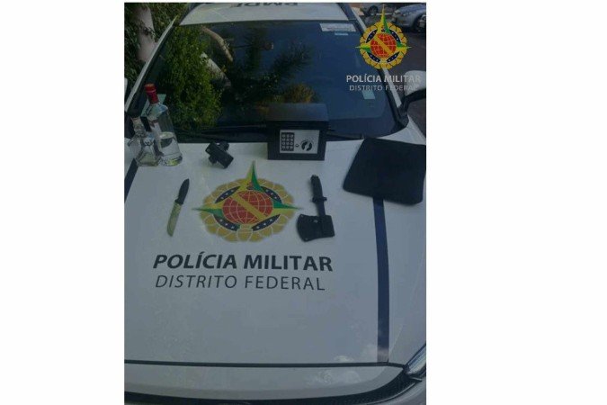 Homem foi preso em flagrante -  (crédito: PMDF/Divulgação)