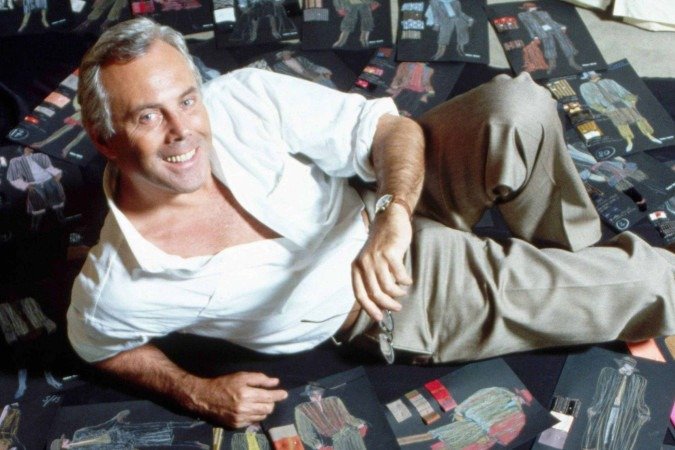 Giorgio Armani retratado em casa no final dos anos 1970 - (crédito: Getty Images) Giorgio Armani retratado em casa no final dos anos 1970 - (crédito: Getty Images)