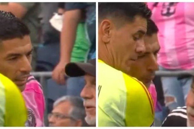 Segurança ironiza cuspida que tomou de Suárez após confronto pela Leagues Cup -  (crédito: Reprodução)