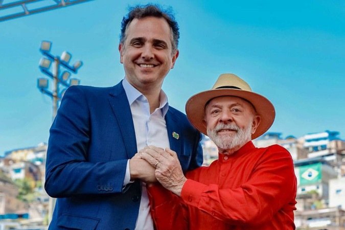 Em discurso, Lula também convidou Pacheco para visitar a Terra Indígena Yanomami -  (crédito: Ricardo Stuckert/PR)