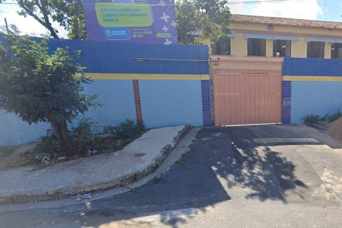 Professor relata ter sido humilhado por um aluno na Escola Municipal Carmelita Carvalho Garcia -  (crédito: Google Street View/Reprodução)