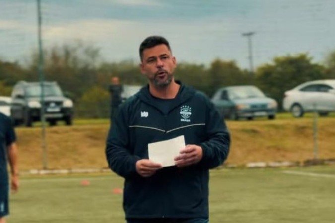 Fred em curso pela CBF, em Porto Alegre -  (crédito: Foto: Reprodução/CBF Academy)