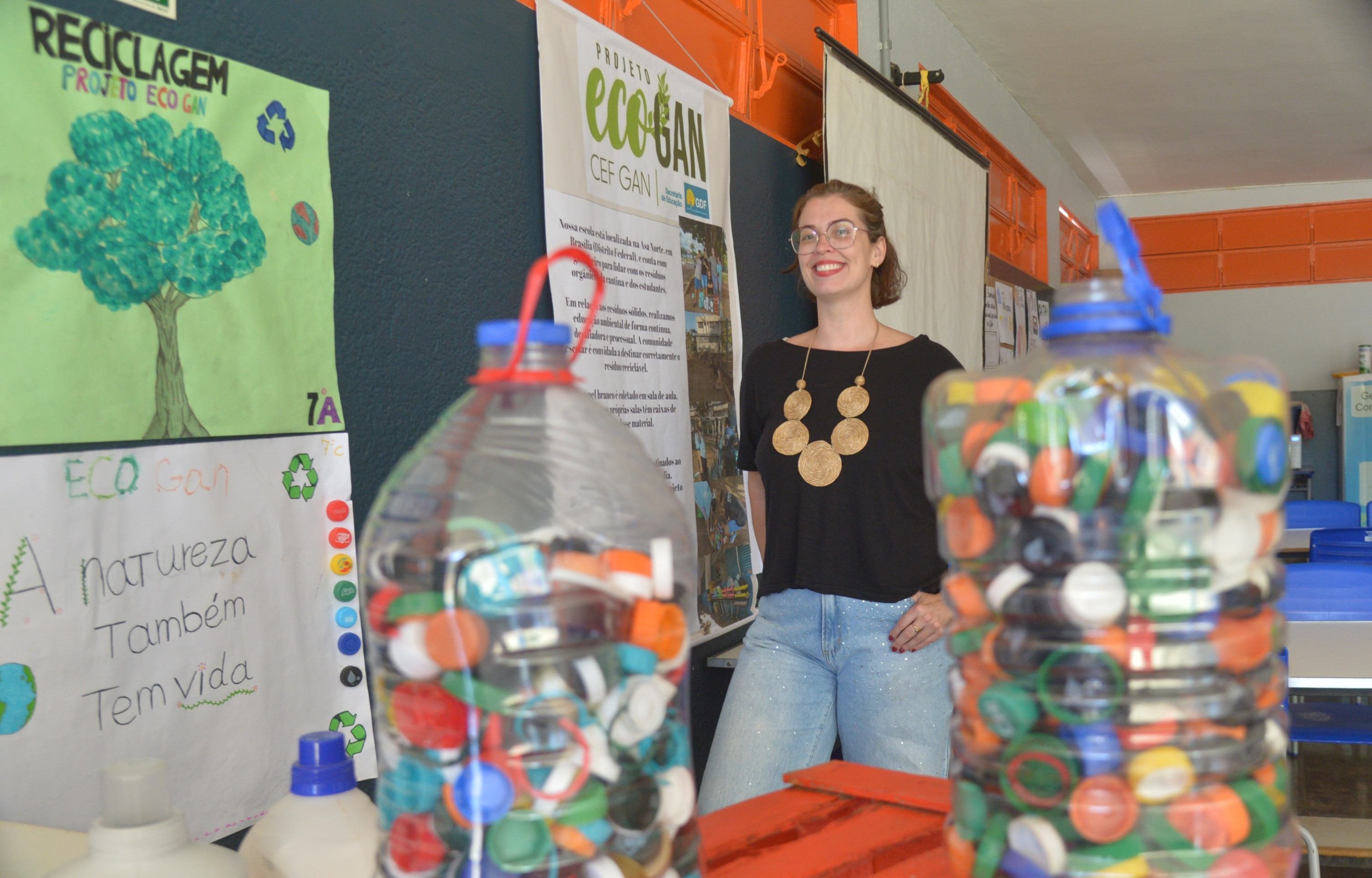 A professora Júlia Mello encabeça o projeto Ecogan