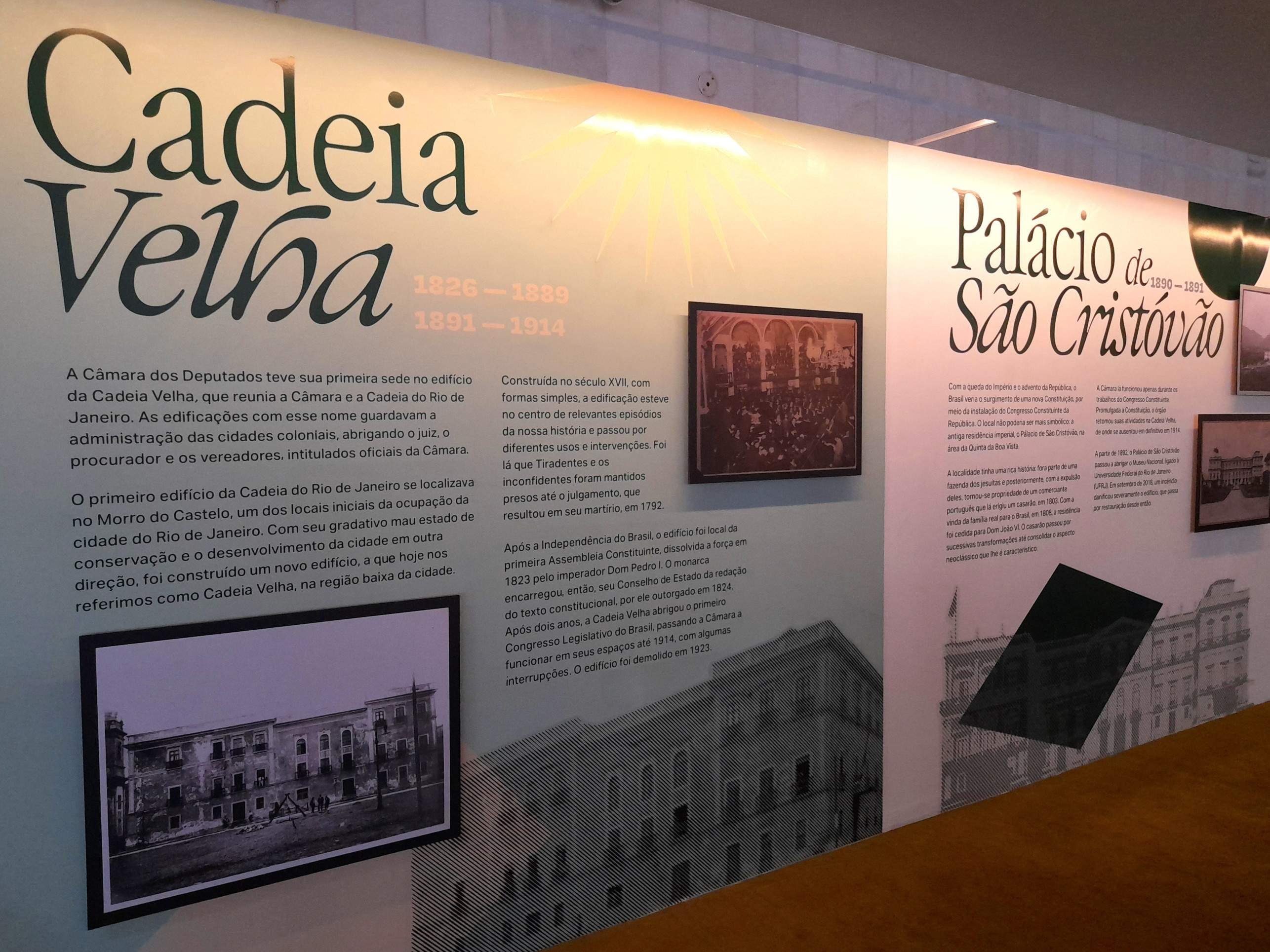 Espaço conta a história da Cadeia Velha, que abrigou a primeira sede da casa do povo, no Rio de Janeiro