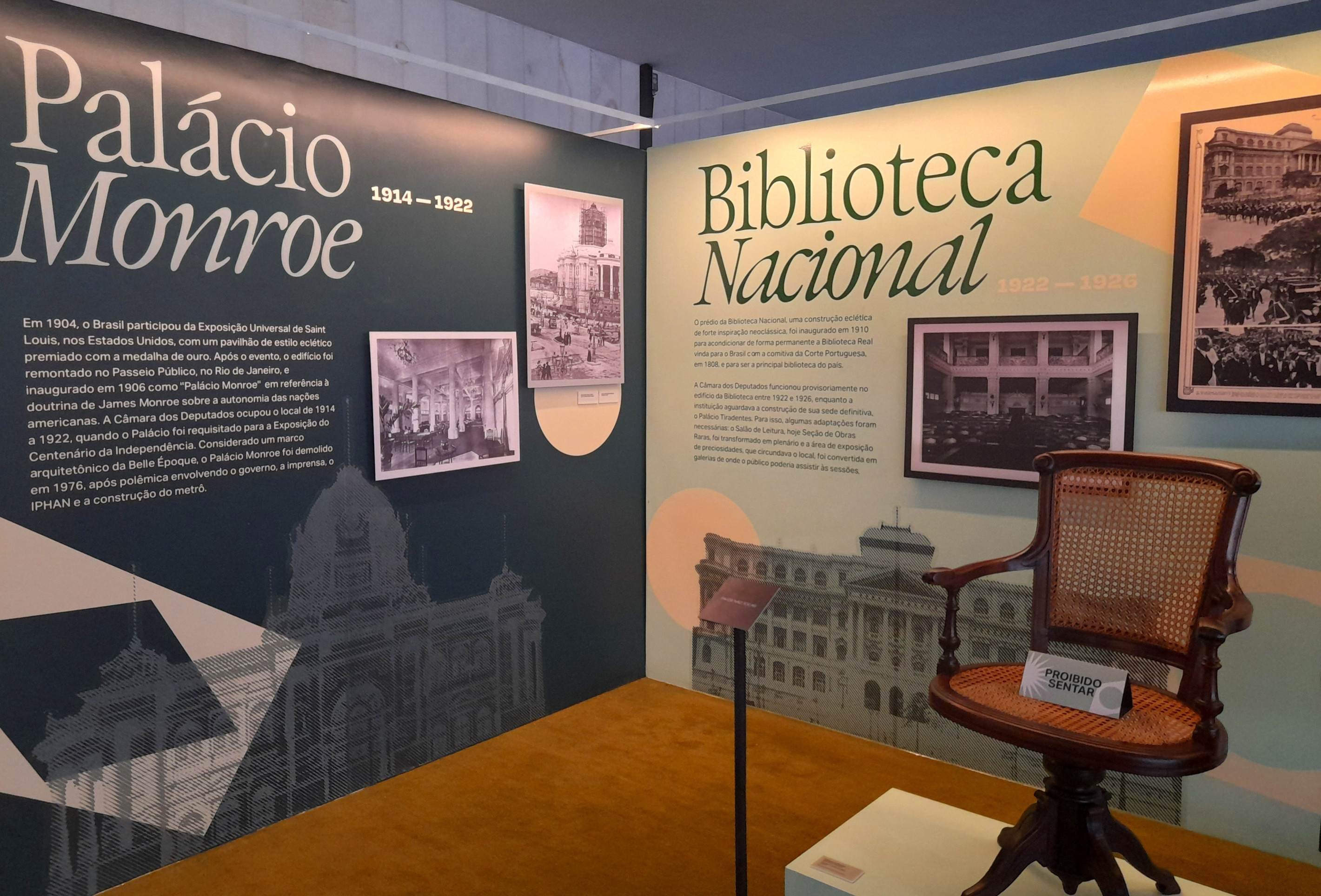 Exposição apresenta ao público os diferentes edifícios que abrigaram a sede da Câmara dos Deputados desde sua criação