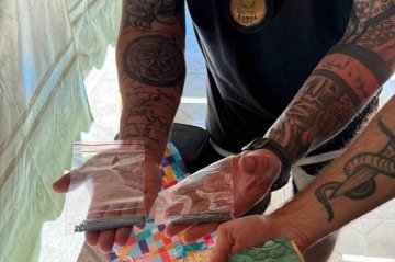 Foram cumpridos oito mandados judicias de busca e apreensão em Cavalcante -  (crédito: Divulgação/Polícia Civil de Goiás)