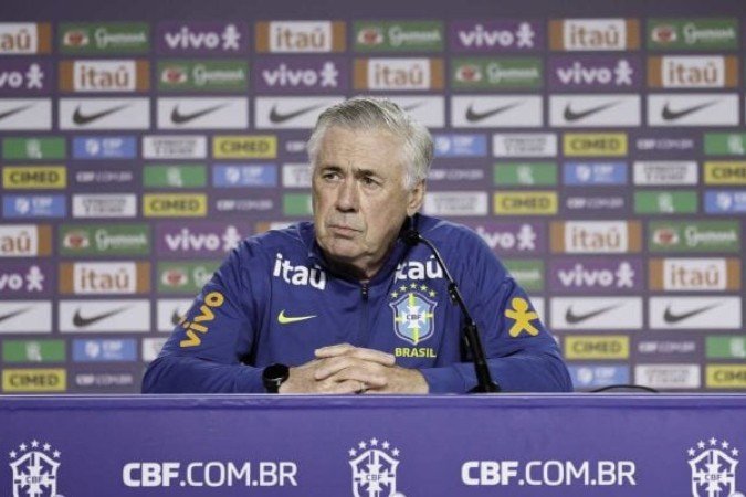 Ancelotti exalta Luiz Henrique após vitória da Seleção: 'jogador extraordinário' - (crédito: Foto: Rafael Ribeiro / CBF) Ancelotti exalta Luiz Henrique após vitória da Seleção: 'jogador extraordinário' - (crédito: Foto: Rafael Ribeiro / CBF)