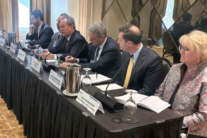 Os empresários participaram da missão aos EUA para discutir as tarifas sobre produtos brasileiras - (crédito: Divulgação/CNI) Os empresários participaram da missão aos EUA para discutir as tarifas sobre produtos brasileiras - (crédito: Divulgação/CNI)