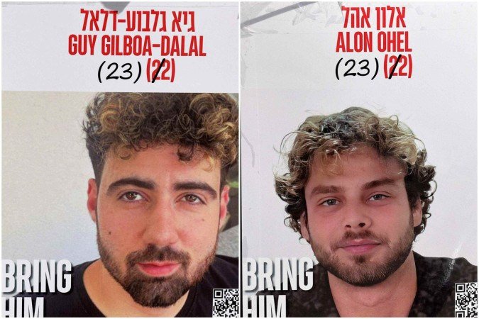 Hamas divulga vídeo que mostra dois reféns israelenses em Gaza