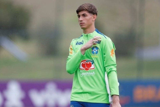 Léo Nanneti na Granja Comary, pela Seleção Brasileira -  (crédito: Foto: Rafael Ribeiro/CBF)