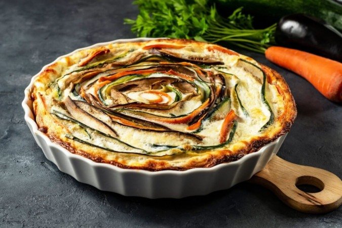 Quiche de berinjela, abobrinha e cenoura (Imagem: beaulaz | Shutterstock) -  (crédito: EdiCase)