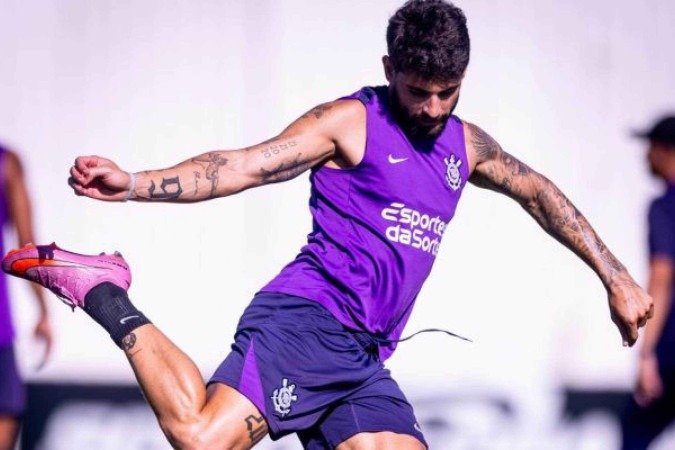 Yuri Alberto voltou a treinar com o grupo do Corinthians - - (crédito: Foto: Rodrigo Coca/Agência Corinthians) Yuri Alberto voltou a treinar com o grupo do Corinthians - - (crédito: Foto: Rodrigo Coca/Agência Corinthians)