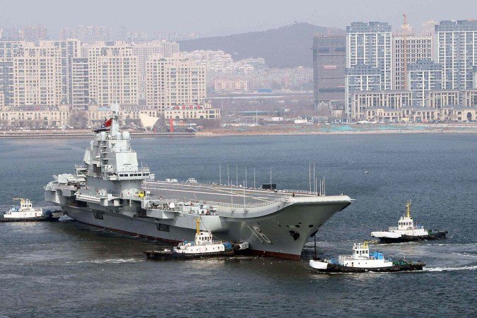 Construído pelos russos como porto no final do século 19, Dalian, agora, é um dos maiores estaleiros navais da China -  (crédito: BBC)