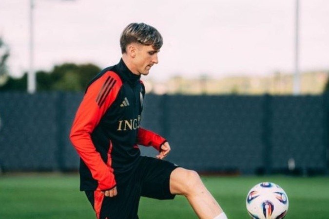Jogadores da Bélgica durante treinamento da seleção - (crédito: Foto: Divulgação) Jogadores da Bélgica durante treinamento da seleção - (crédito: Foto: Divulgação)