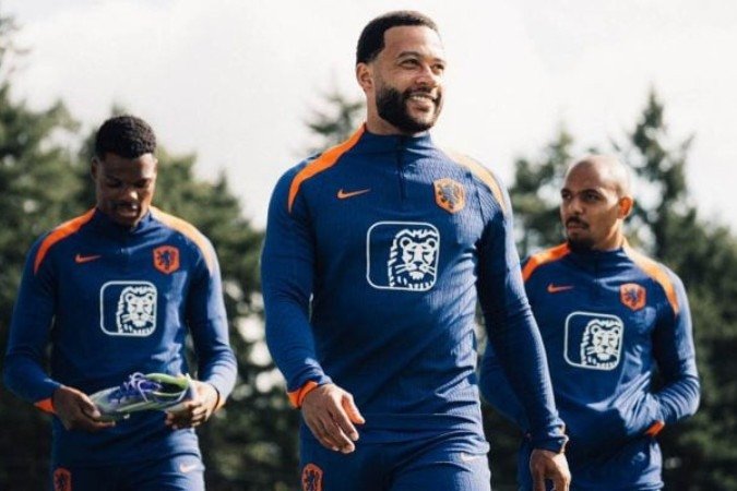 Jogadores da Holanda durante treinamento da seleção - (crédito: Foto: Divulgação) Jogadores da Holanda durante treinamento da seleção - (crédito: Foto: Divulgação)