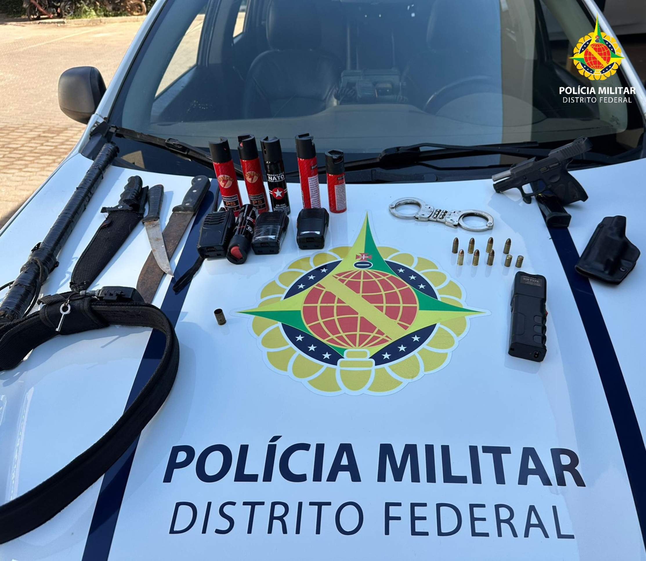 Homem armado é preso após ameaças a uma mulher na Estrutural