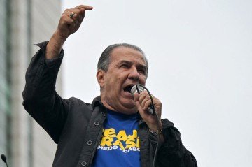 As falas questionadas ocorreram durante uma manifestação em favor da anistia aos condenados pelos ataques de 8/1, realizada em abril de 2025, na Paulista -  (crédito:  AFP)