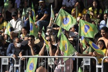 Apesar das manifestações pontuais, o clima no evento segue tranquilo - (crédito: Minervino Júnior/CB) Apesar das manifestações pontuais, o clima no evento segue tranquilo - (crédito: Minervino Júnior/CB)