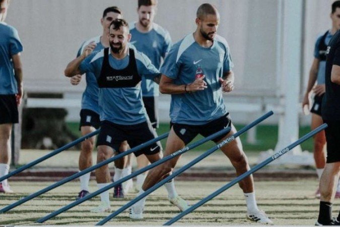 Grécia e Dinamarca se enfrentam em Atenas - (crédito: Foto: Divulgação ) Grécia e Dinamarca se enfrentam em Atenas - (crédito: Foto: Divulgação )