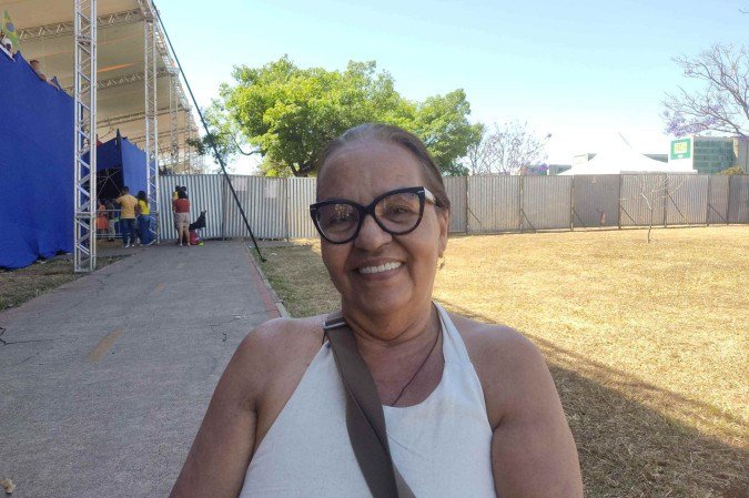 A pernambucana Kilma Porto veio a Brasília apenas para assistir ao desfile