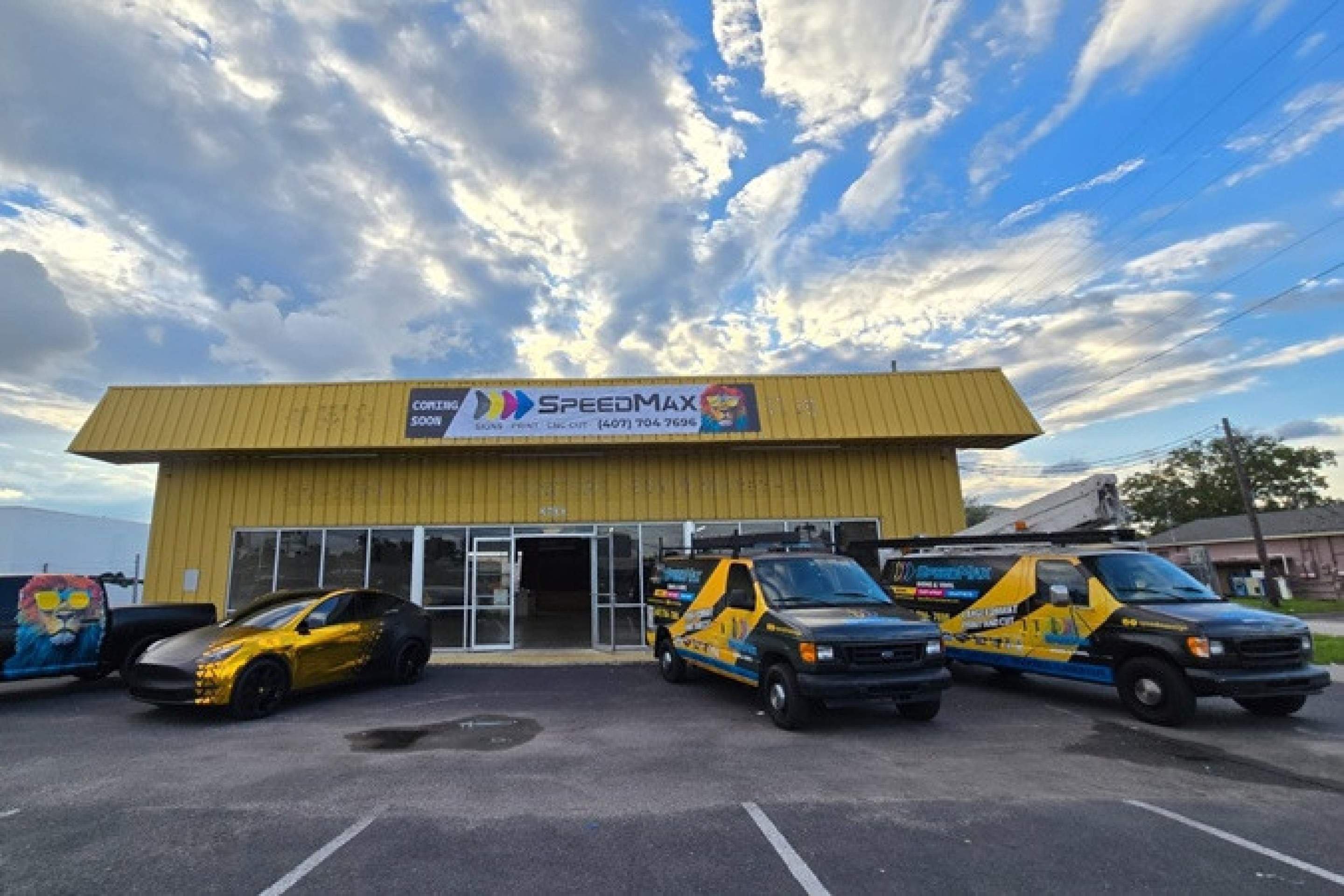 Loja Speed Max, em Orlando: sede própria 