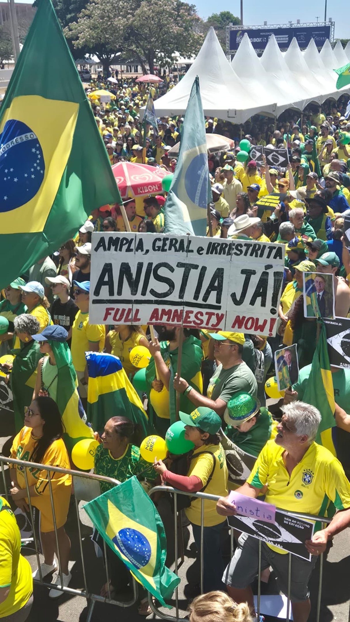 7 de setembro: apoiadores de Bolsonaro pedem anistia irrestrita em manifestação