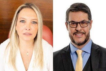 Alessandra Caligiuri Calabresi Pinto, advogada especialista em direito da mulher e em direito da Família. Vice-presidente da Ordem dos Advogados do Brasil (OAB) – Subseção Pinheiros e Marco Antônio Araújo Júnior, advogado, doutorando em direito, conselheiro do Conselho Federal da OAB -  (crédito: Divulgação)