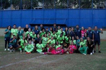 Goleada por 7 x 0 diante do Cruzeiro valeu a liderança para o Minas Brasília. Equipe tem um jogo a mais em relação ao concorrente Real Brasília - (crédito: Patricy Albuquerque/Minas Brasília) Goleada por 7 x 0 diante do Cruzeiro valeu a liderança para o Minas Brasília. Equipe tem um jogo a mais em relação ao concorrente Real Brasília - (crédito: Patricy Albuquerque/Minas Brasília)