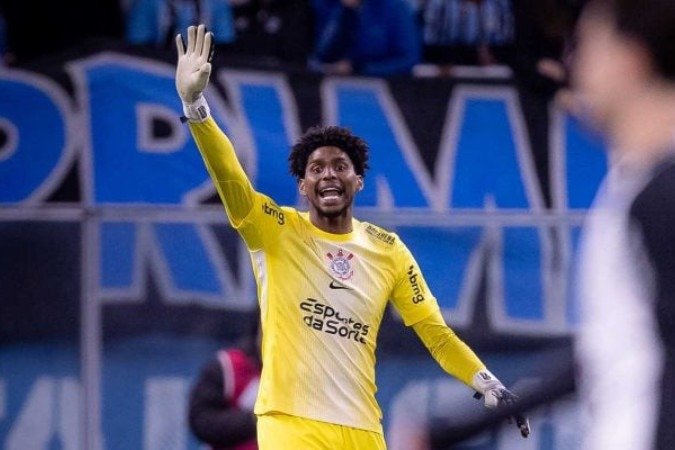 Hugo Souza, do Corinthians, elege dois jogadores como mais difíceis de defender pênalti -  (crédito: Rodrigo Coca/Agência Corinthians)