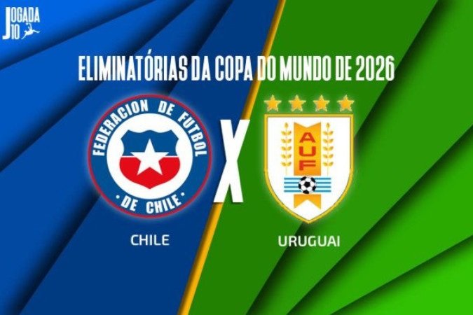 Chile e Uruguai se enfrentam pela última rodada das Eliminatórias - (crédito: Foto: Arte/Jogada10) Chile e Uruguai se enfrentam pela última rodada das Eliminatórias - (crédito: Foto: Arte/Jogada10)