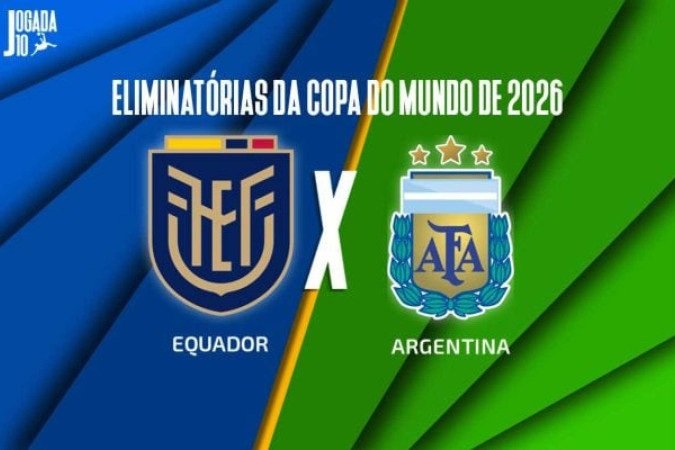 Equador e Argentina se enfrentam pela última rodada das Eliminatórias -  (crédito: Foto: Arte/Jogada10)