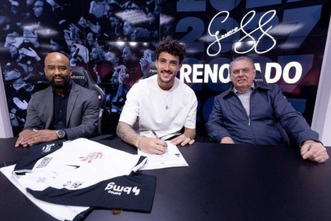 Corinthians renova contrato com Gustavo Henrique - (crédito: Foto: Rodrigo Coca / Corinthians) Corinthians renova contrato com Gustavo Henrique - (crédito: Foto: Rodrigo Coca / Corinthians)