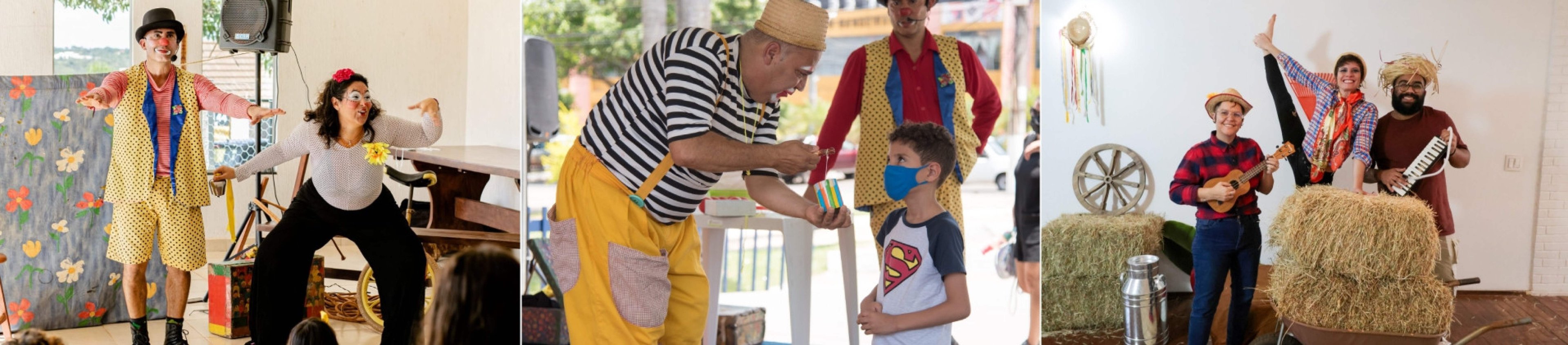 Memórias Brincantes leva circo e oficinas para alunos e professores