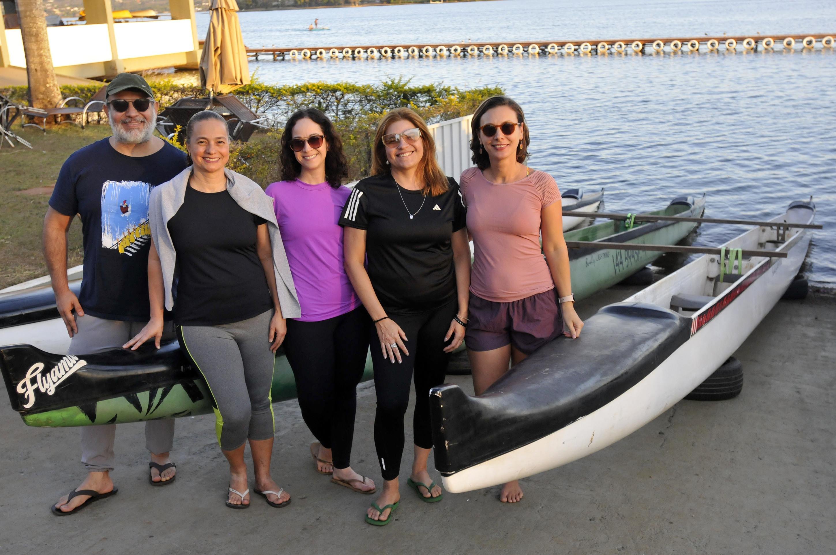 Na ocasião, Wander, Claudia, Léa e Alice comemoraram o aniversário de Letícia