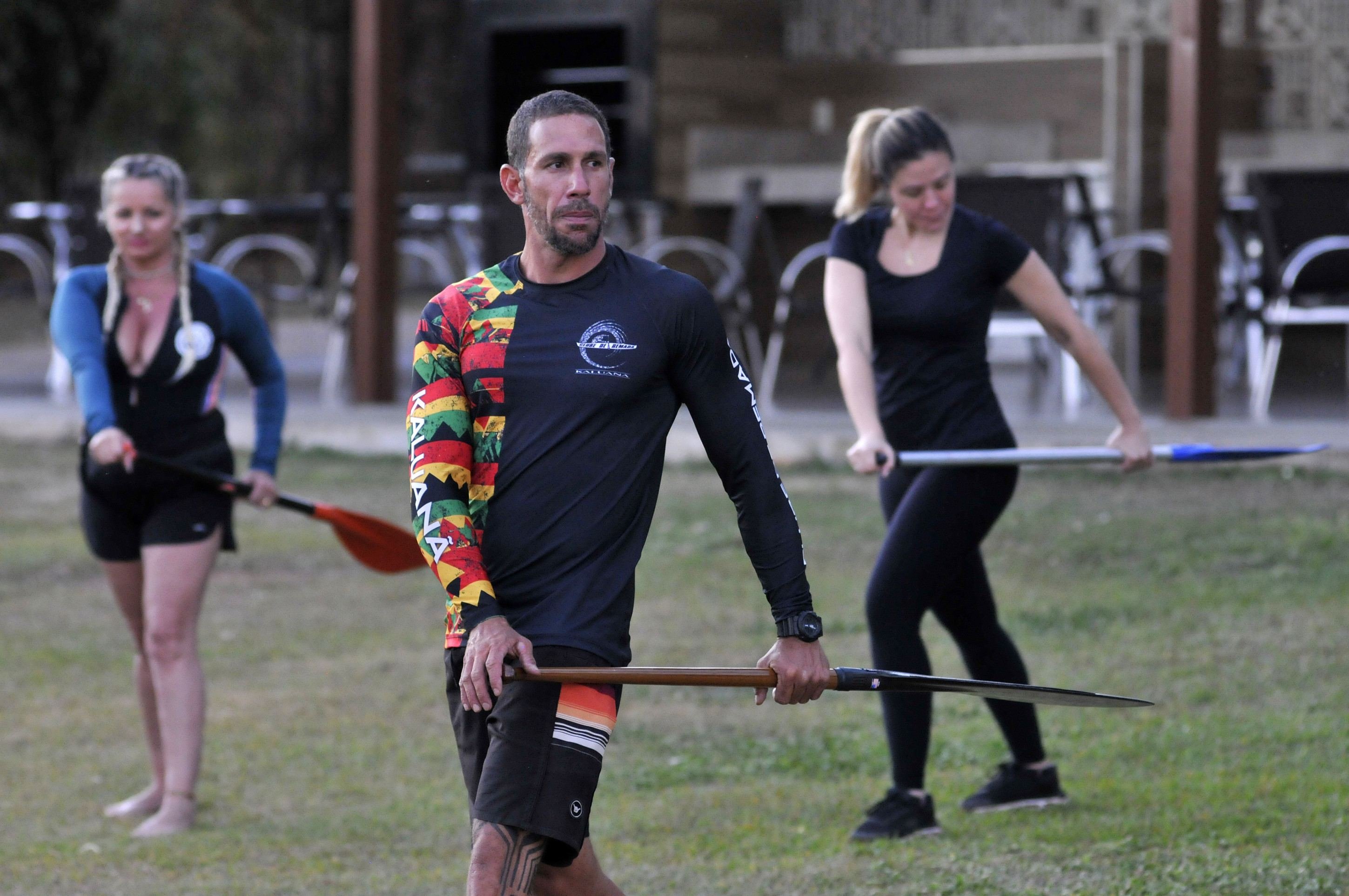 O professor Rafael Maia vive a canoagem como uma filosofia de vida
