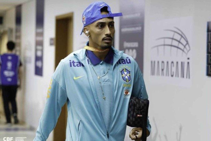 Raphinha reclama de arbitragem e altitude após derrota da Seleção - (crédito: Foto: Rafael Ribeiro / CBF) Raphinha reclama de arbitragem e altitude após derrota da Seleção - (crédito: Foto: Rafael Ribeiro / CBF)