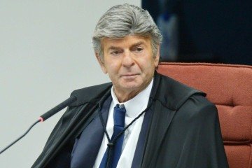  10/09/2025. Supremo Tribunal Federal (STF), durante o julgamento da ação penal sobre a tentativa de golpe de Estado, que pode condenar o ex-presidente Jair Bolsonaro (PL) e outros sete réus. Na foto, Ministro Luiz Fux.  -  (crédito:  Ed Alves/CB/D.A Press)