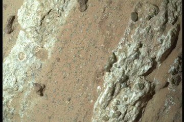 Assinaturas moleculares das rochas são compatíveis com organismos vivos 
 -  (crédito: NASA/JPL-Caltech/MSSS)